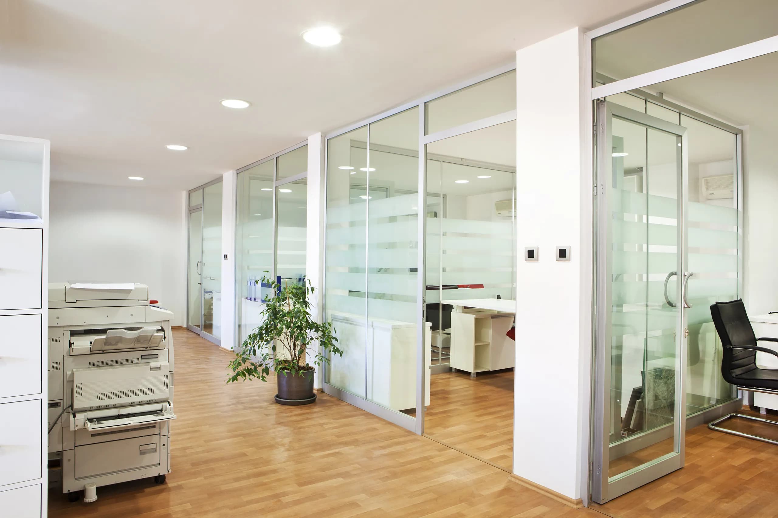 A bright, modern workspace